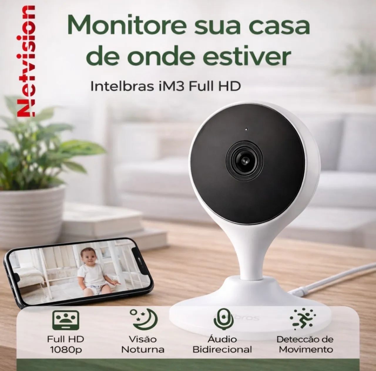 Câmera intelbras preta  - Foto 2