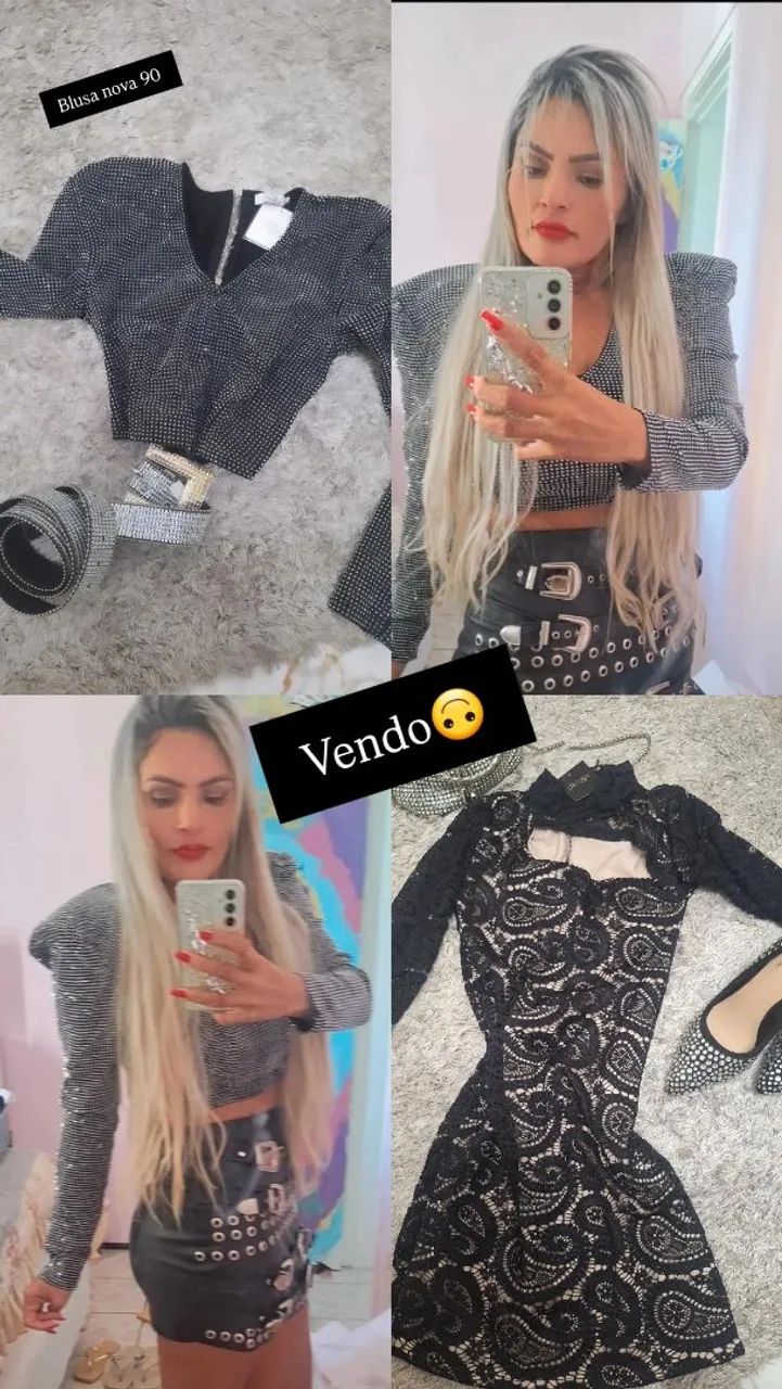 Vendo blusa nova Com Strass M * 
