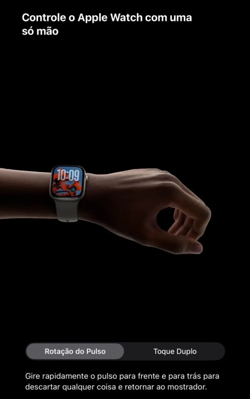 Apple Watch Series 9 41mm 100% de bateria seminovo - Starlight