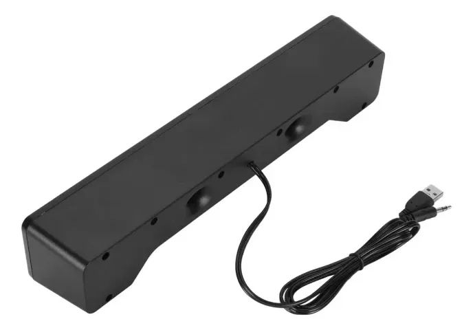 Caixa De Som Pc Tv Celular P2 E Usb Plug & Play Cor Preto - Foto 2