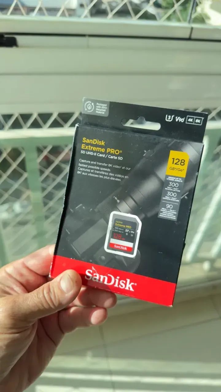 Cartão de Memória SanDisk Extreme PRO SDXC 128GB UHS-II V90