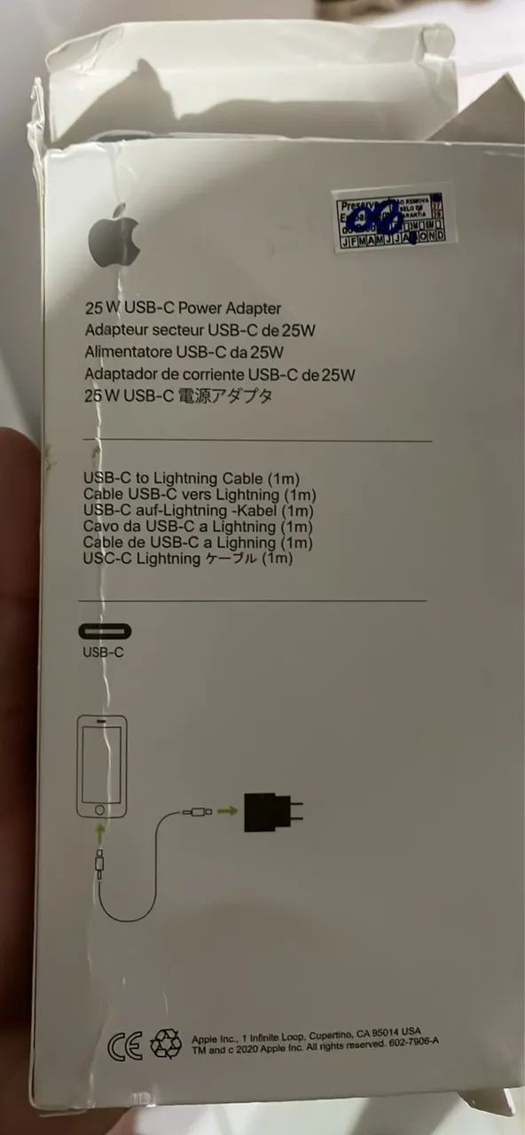 Carregador Apple 25W USB-C + Cabo Lightning - iPhone - Foto 4