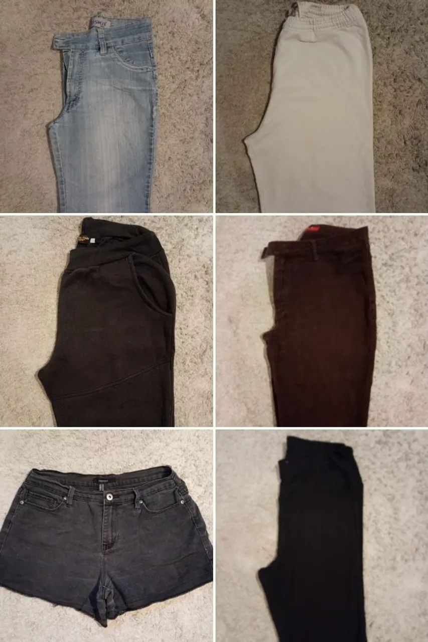Lote de 25 peças de roupas femininas variadas usadas - Foto 5