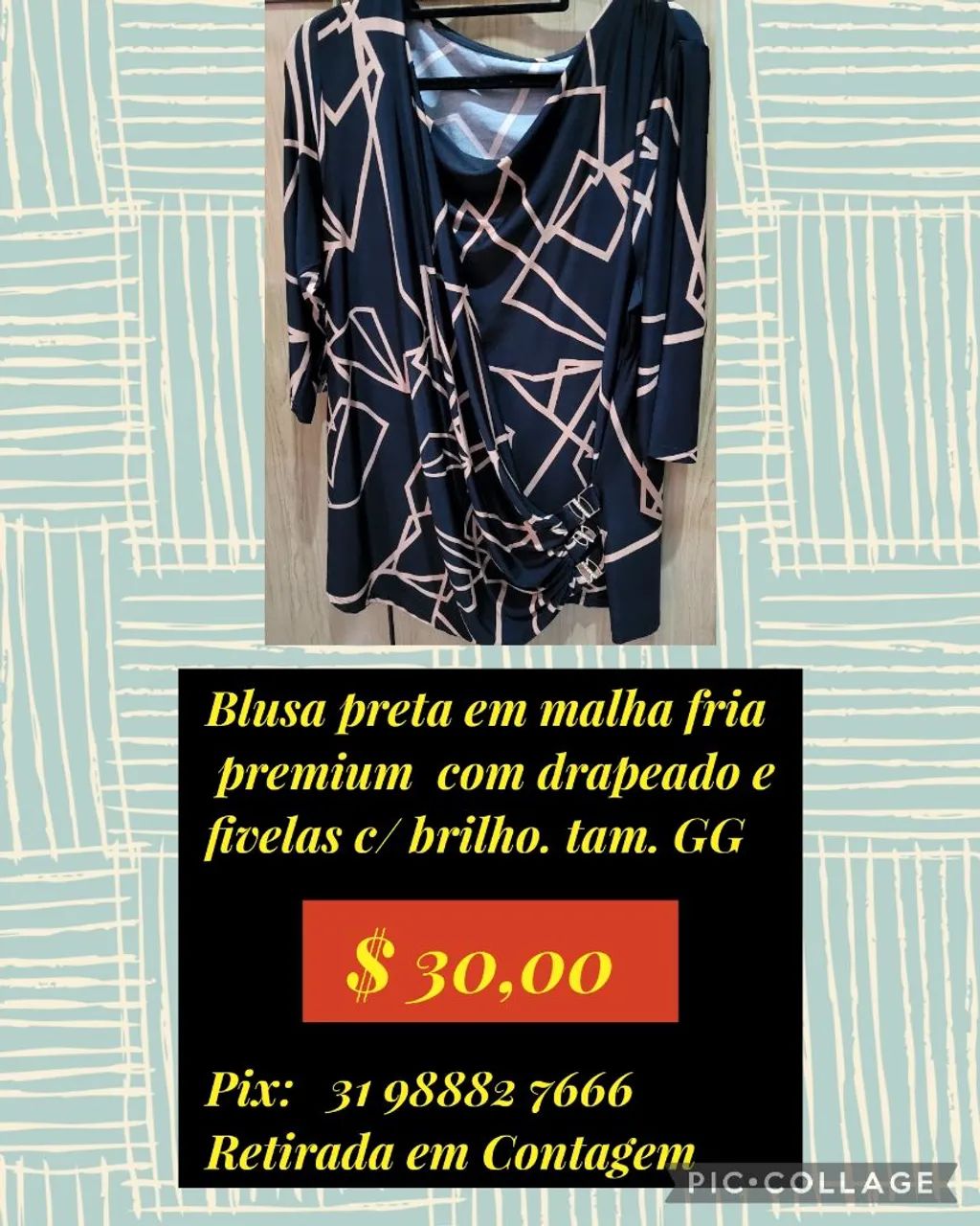 Blusa de luxo plus size