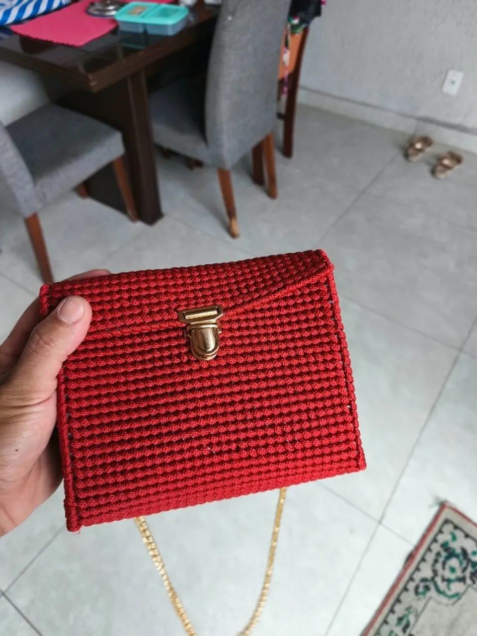 Linda bolsa de crochê - Foto 3