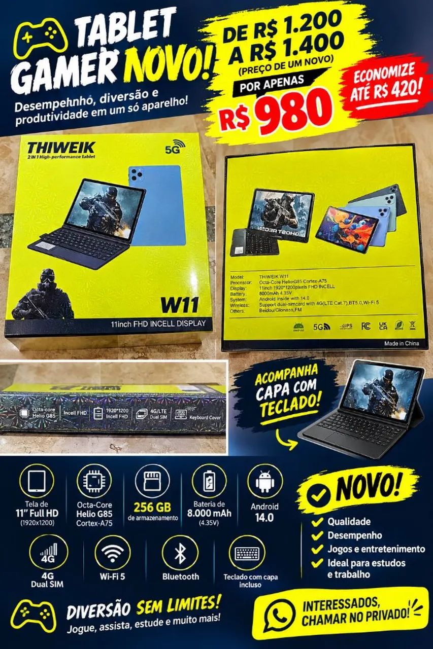 Tablet Gamer Thiweik W11