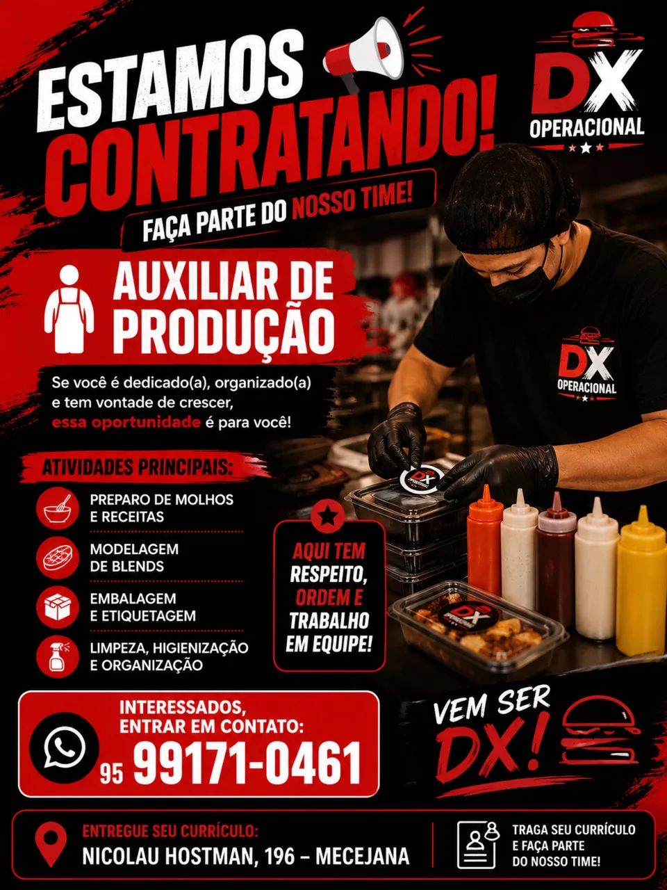 Auxiliar de produção 