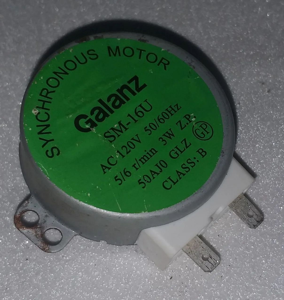 Motor Síncrono para Prato Giratório Galanz SM-16u Para Forno Micro-ondas Philco PME31 Ok