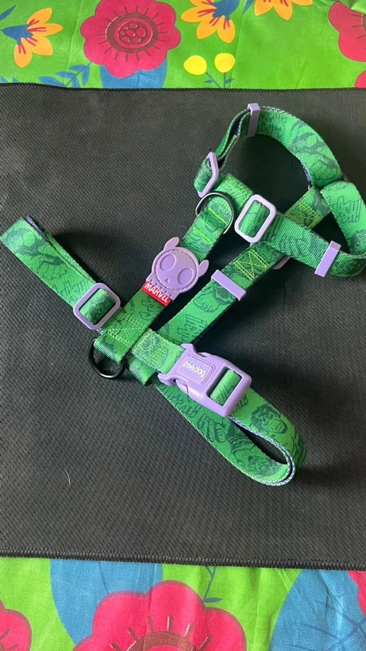 Peitoral H Marvel Hulk Zeedog Para Cachorro - Foto 6