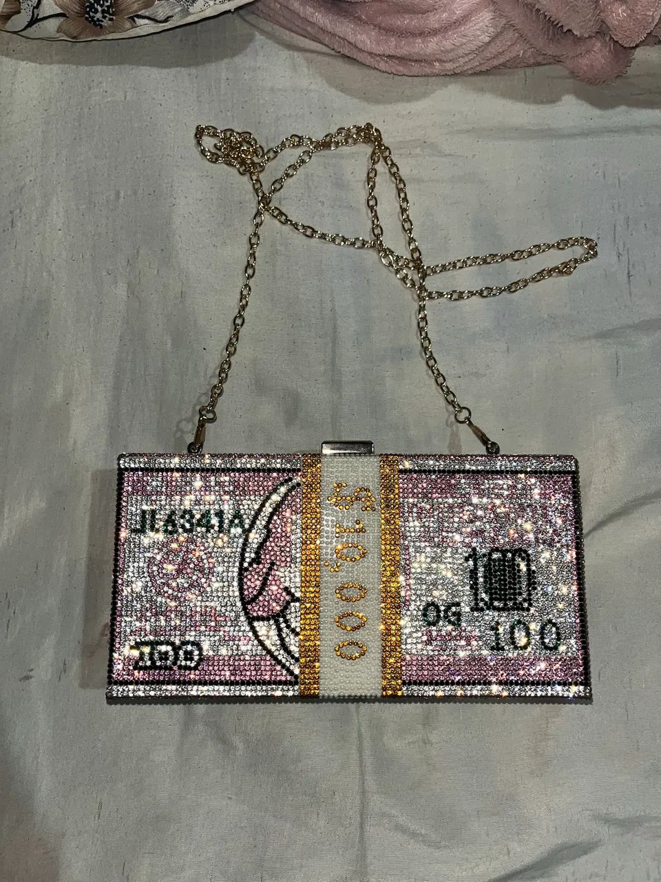 Bolsa dólar de strass gringa - Foto 2