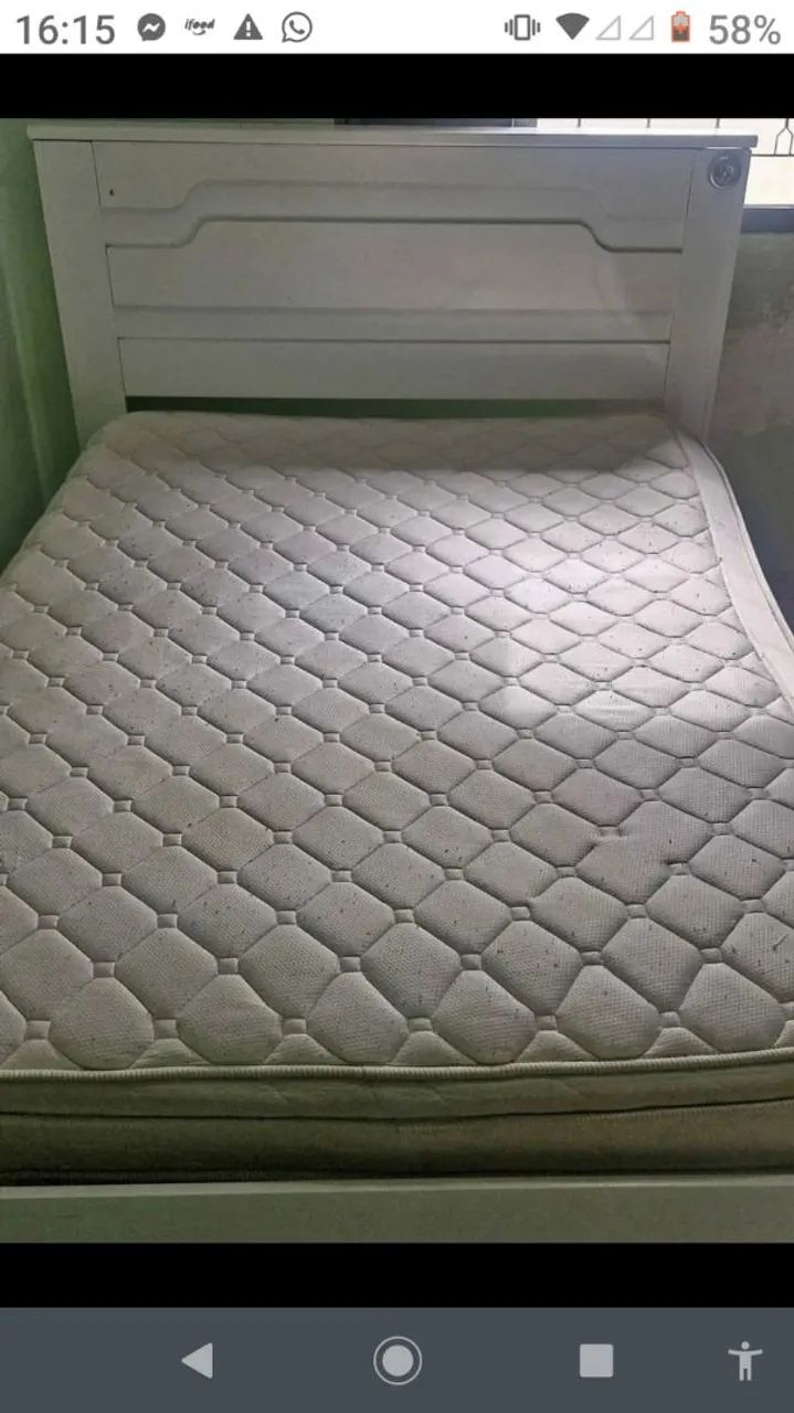 cama bonita e colchão  - Foto 4