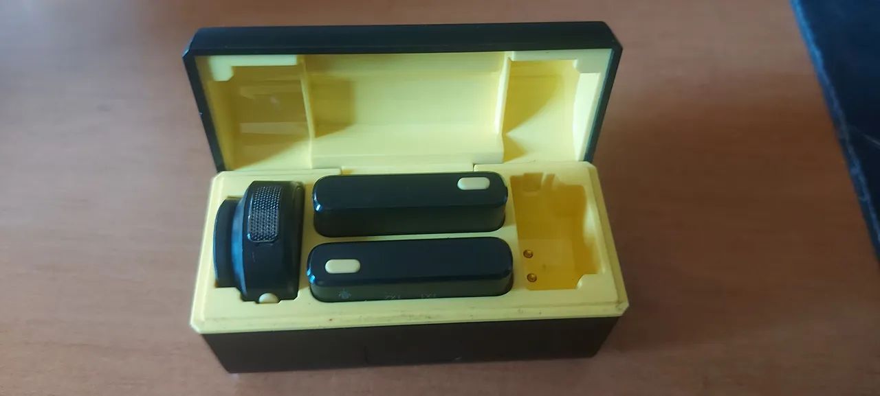 Microfone para celular lapela imã sem fio tipo c e Apple iphone c/ cancelamento de ruído 