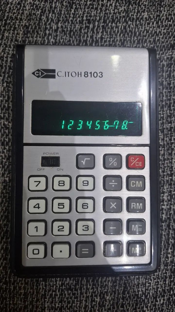 CALCULADORA C.ITOH (VINTAGE) ANOS 70 FUNCIONANDO PERFEITAMENTE, 