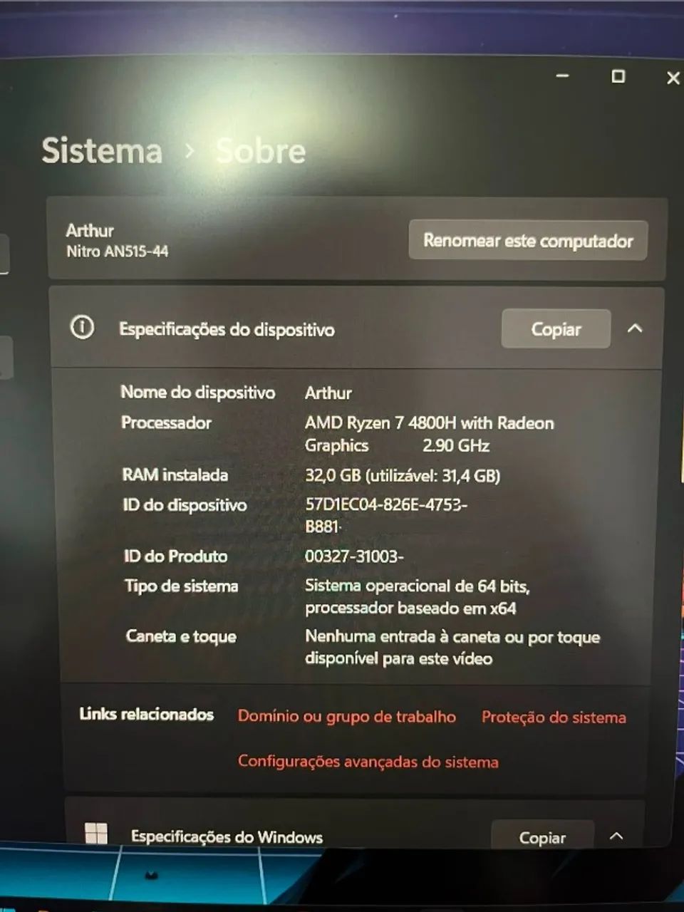 Notebook Gamer Acer Nitro - Foto 2
