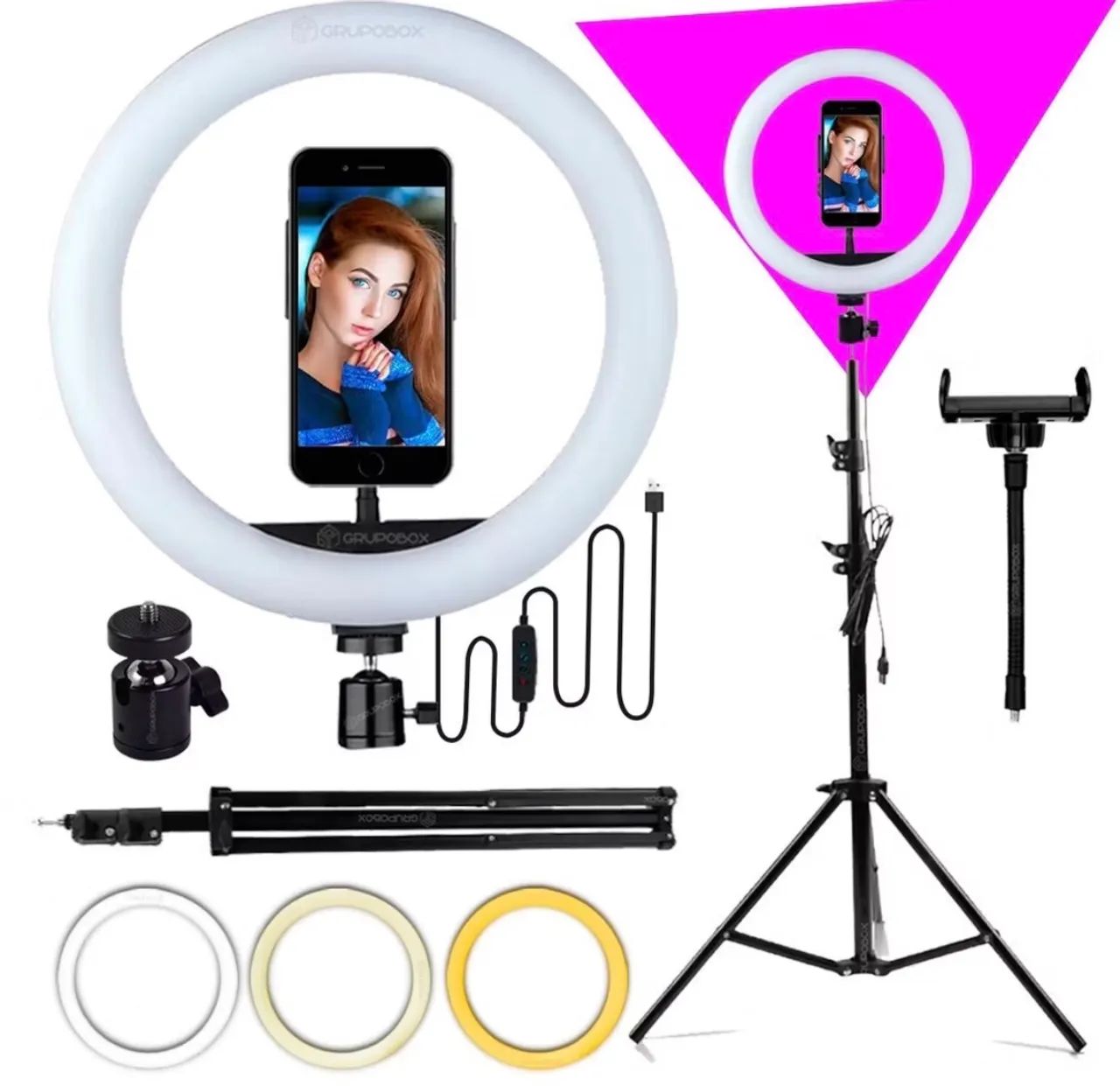 KIT STUDIO|. MACA/MOCHO/RING LIGHT/ALMOFADA - Foto 3
