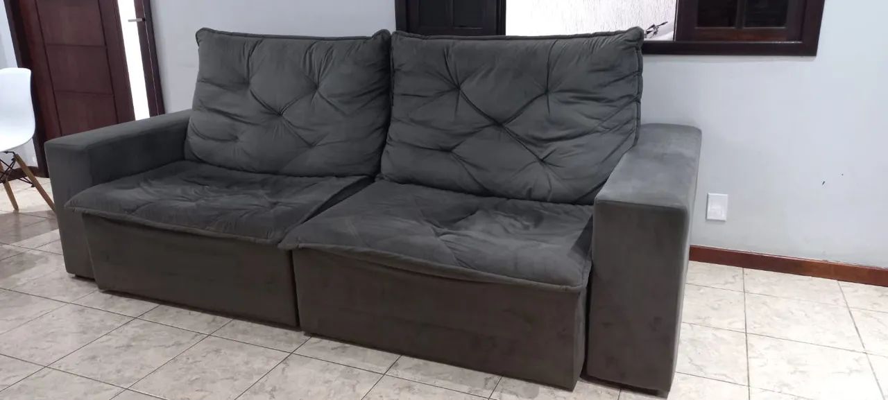 Vendo sofa retrátil usado 700,00 - Foto 3