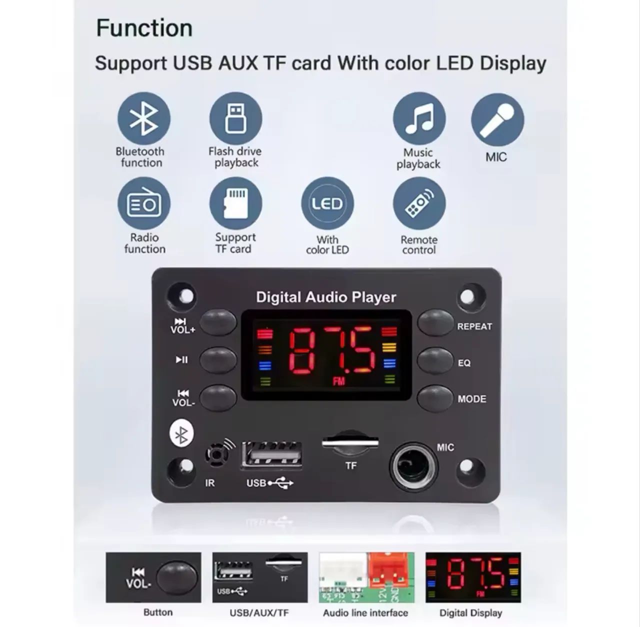 Placa de Audio Bluetooth Decodificadora - Foto 3