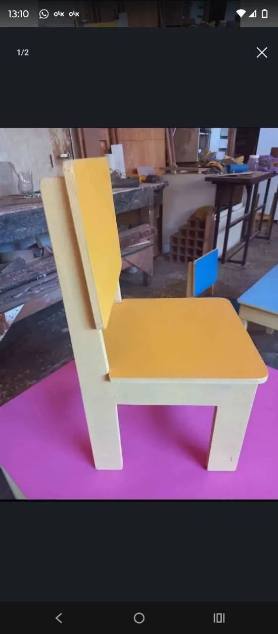 Vendo 1 conjunto de mesinha e 2 cadeirinhas. LER ANÚNCIO! - Foto 2