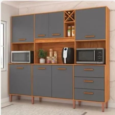 Kit Cozinha Compacta Modena 7 Portas 2.18m