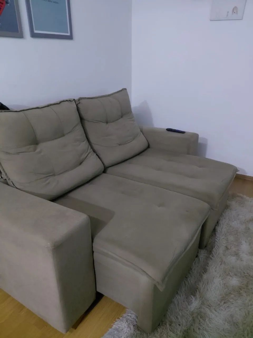 Sofá Retrátil e Reclinável 2 Lugares em Suede   - Foto 2