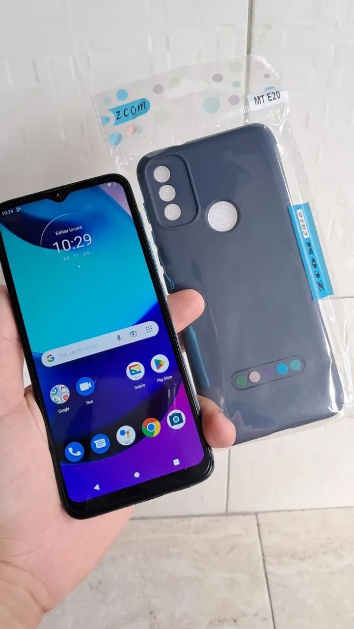 Celular Moto E20 azul  - Foto 2