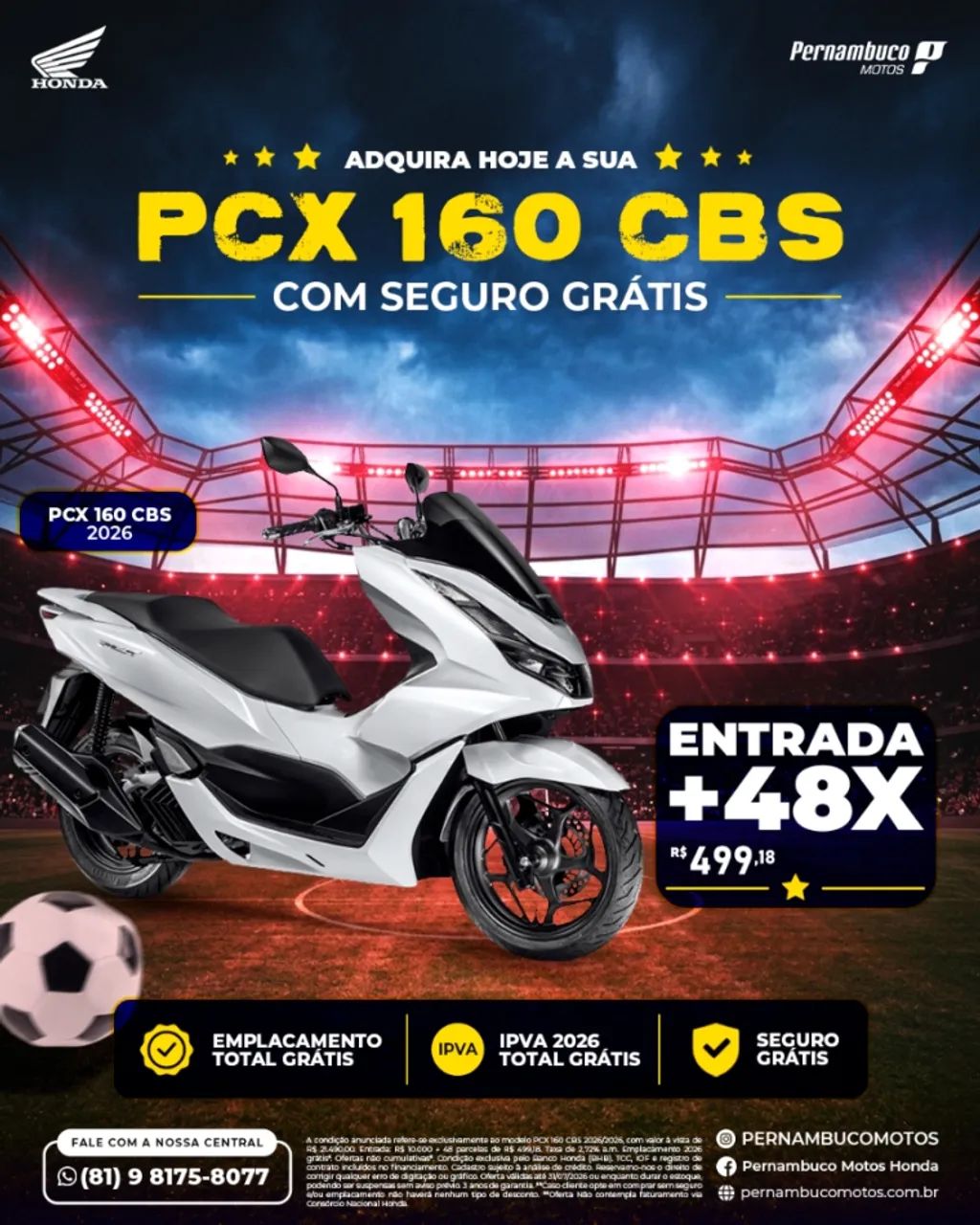 HONDA PCX CBS 0KM.