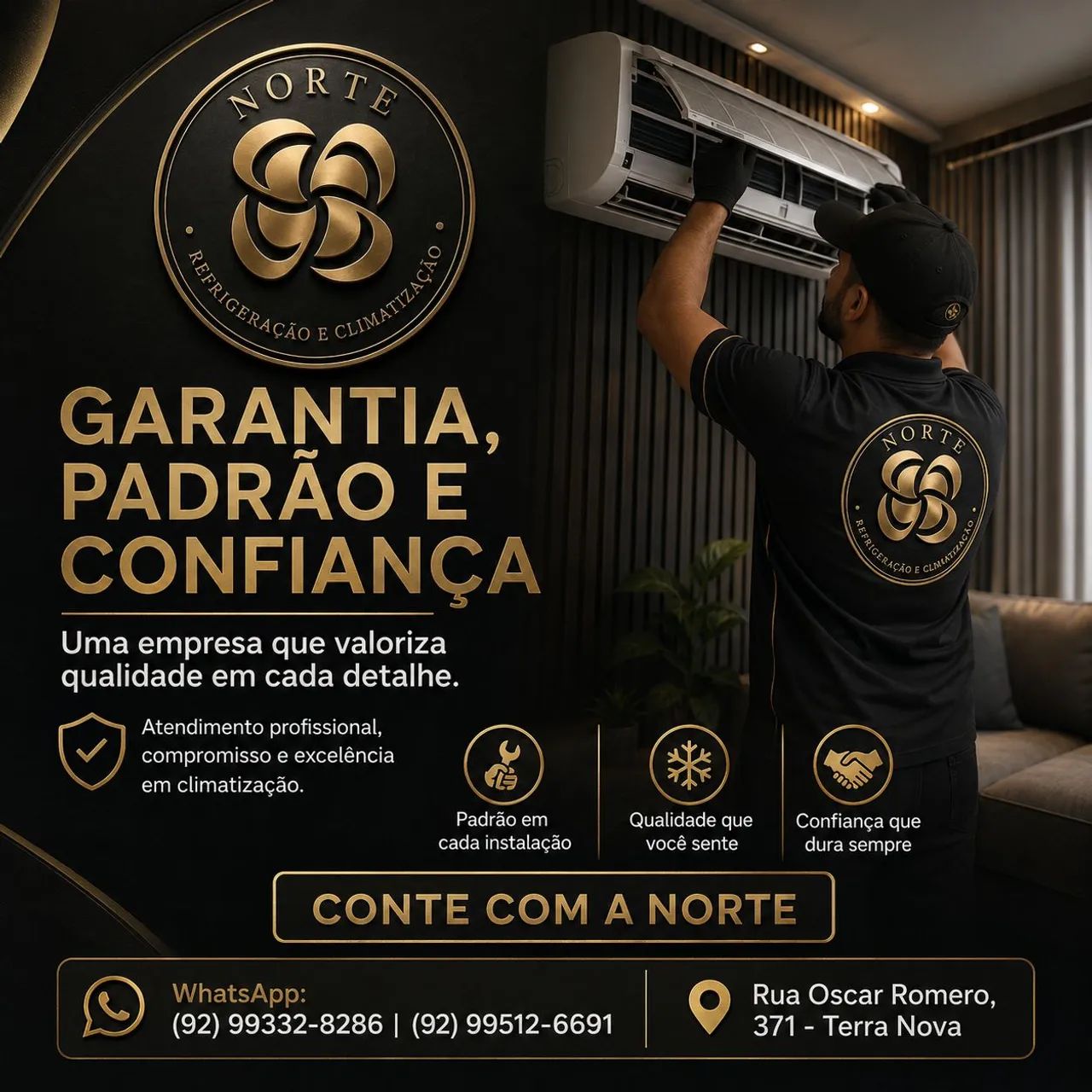 Instalação de Ar-Condicionado Split em Manaus | Norte Refrigeração - Foto 4