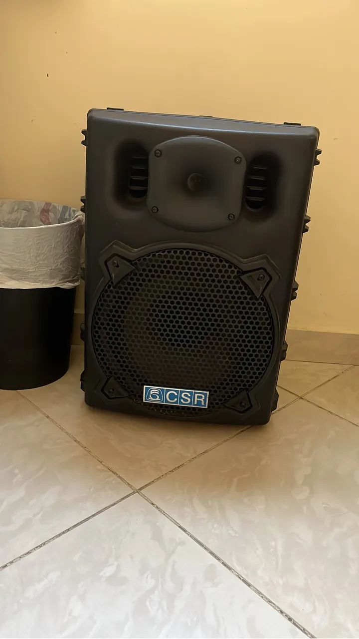  2 Caixas de Som CSR 100W RMS ativa e passiva