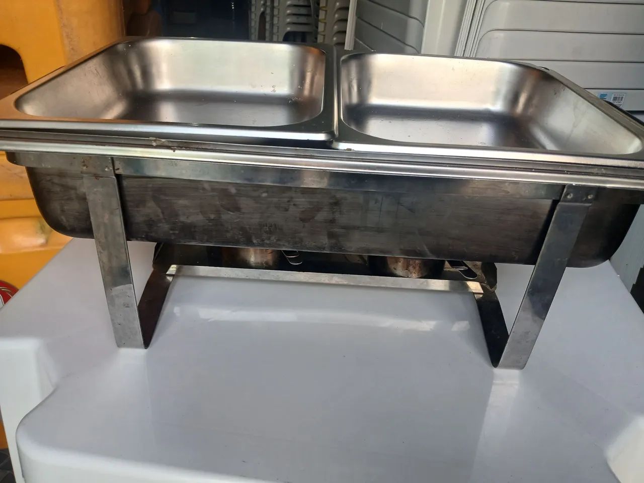 Rechaud inox 8 litros ( Aluguel )