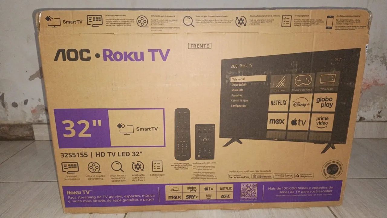 Tv 32 polegadas nova na caixa
