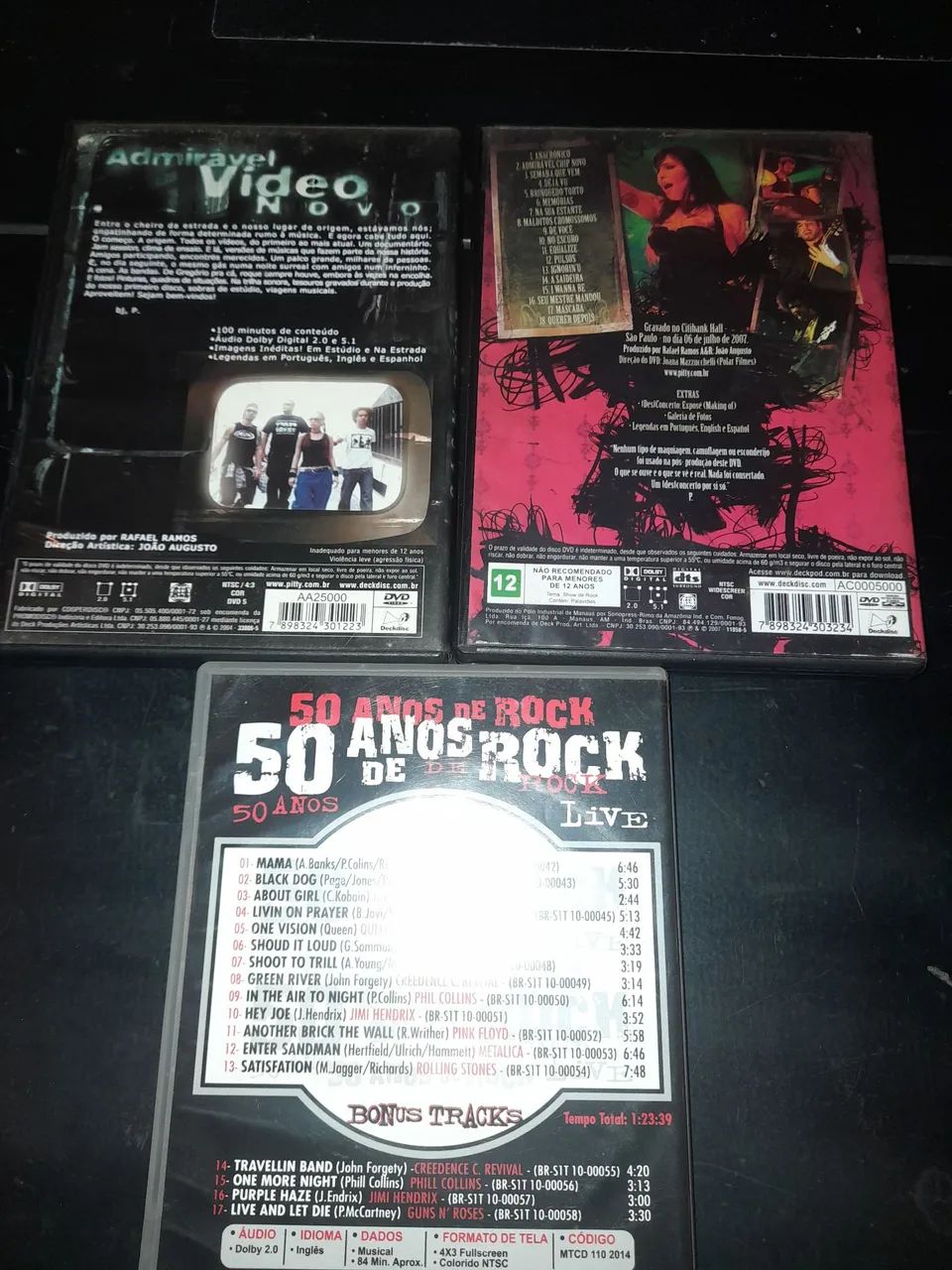 DVDs Pitty 2un. e 50 anos de rock - Foto 2