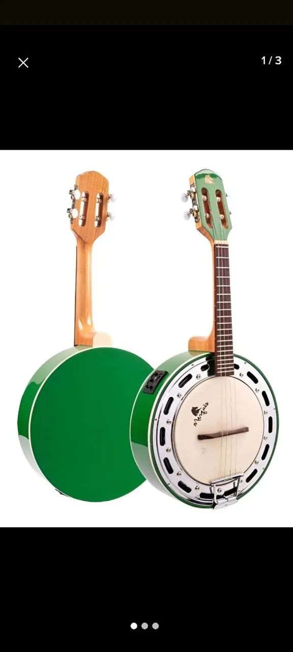 Banjo marques acústico elétrico captação ativa