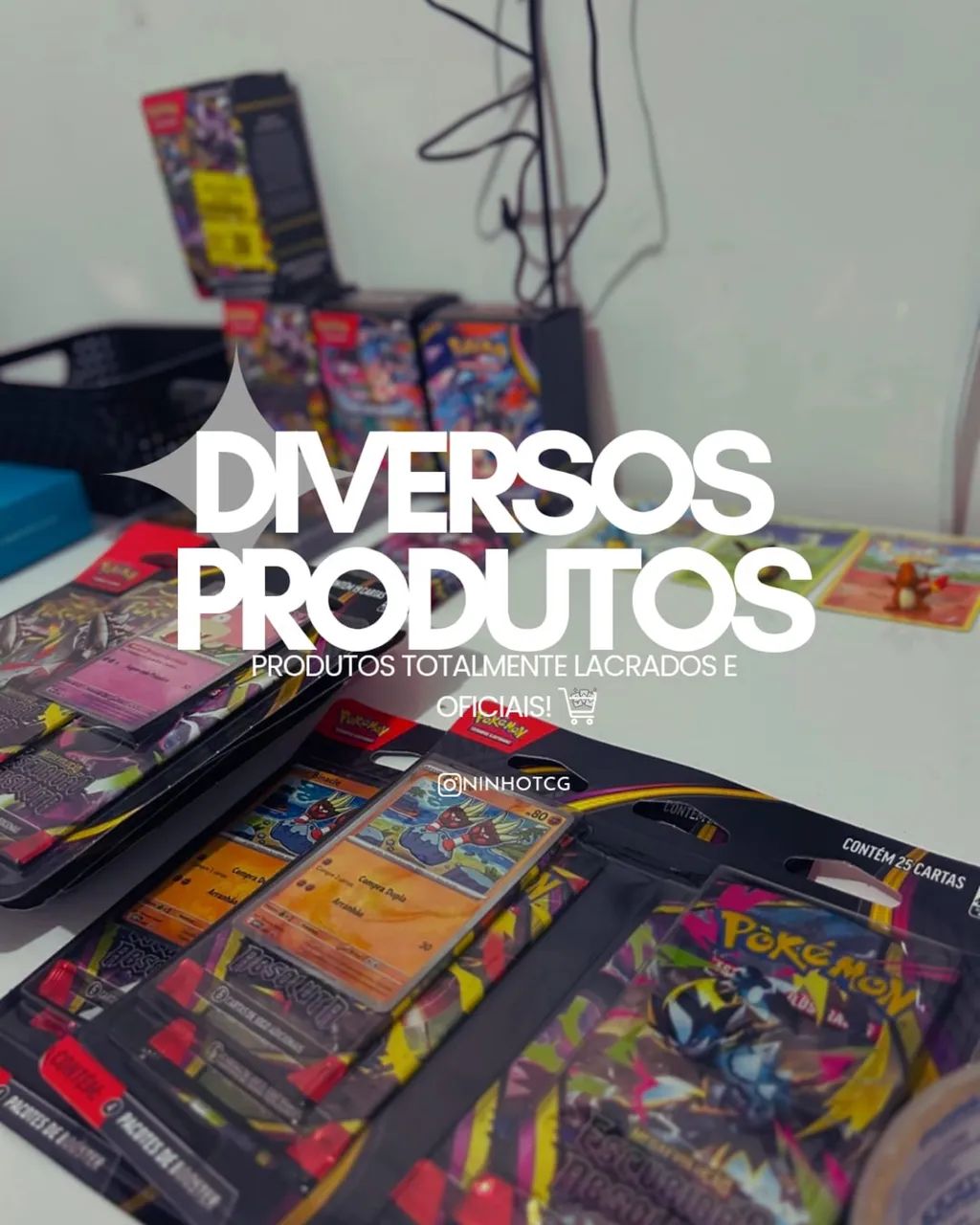 Pokémon TCG Blister Triplo Quádruplo Booster Avulsos Toploader