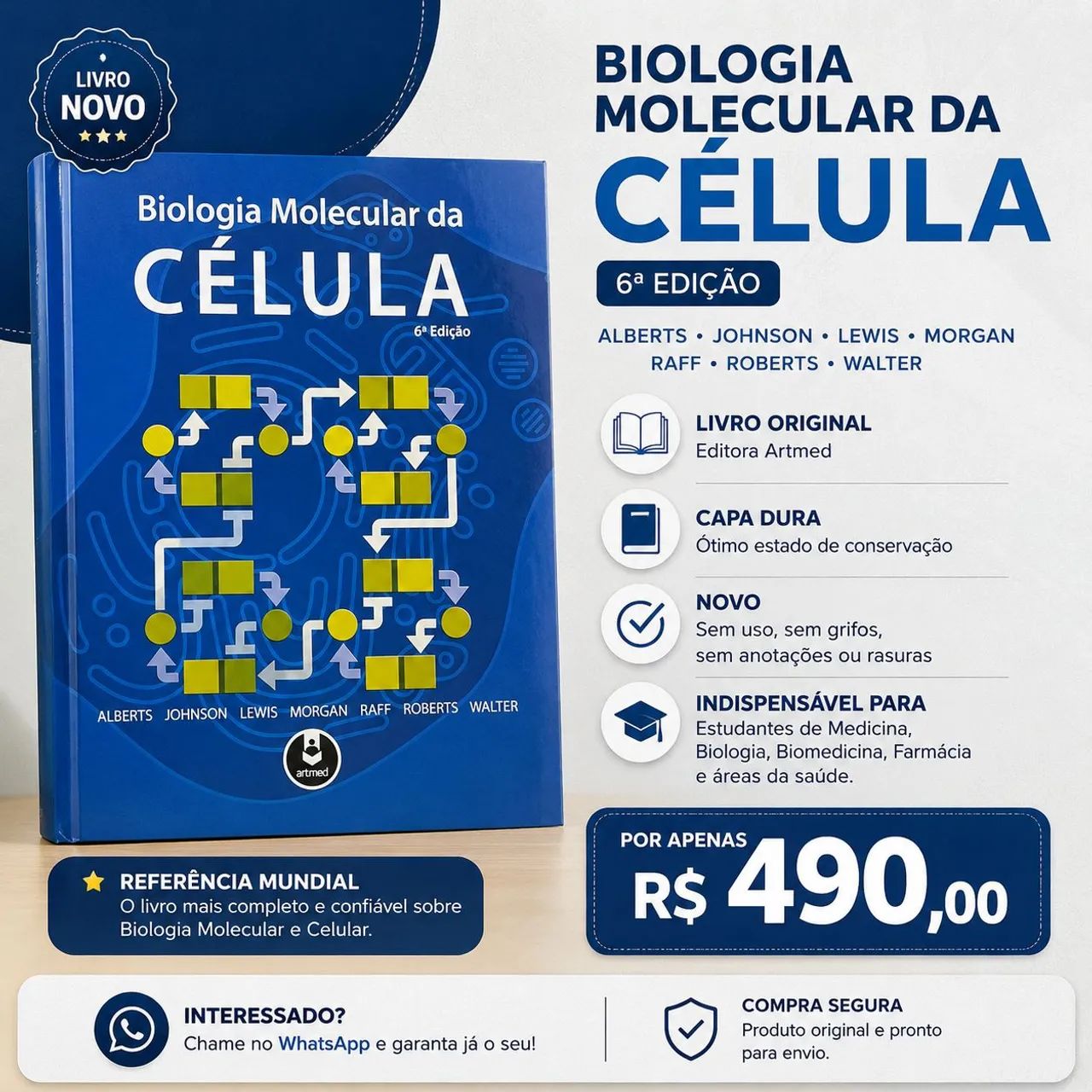 Livro científico  BIOLOGIA MOLECULAR DA CÉLULA 