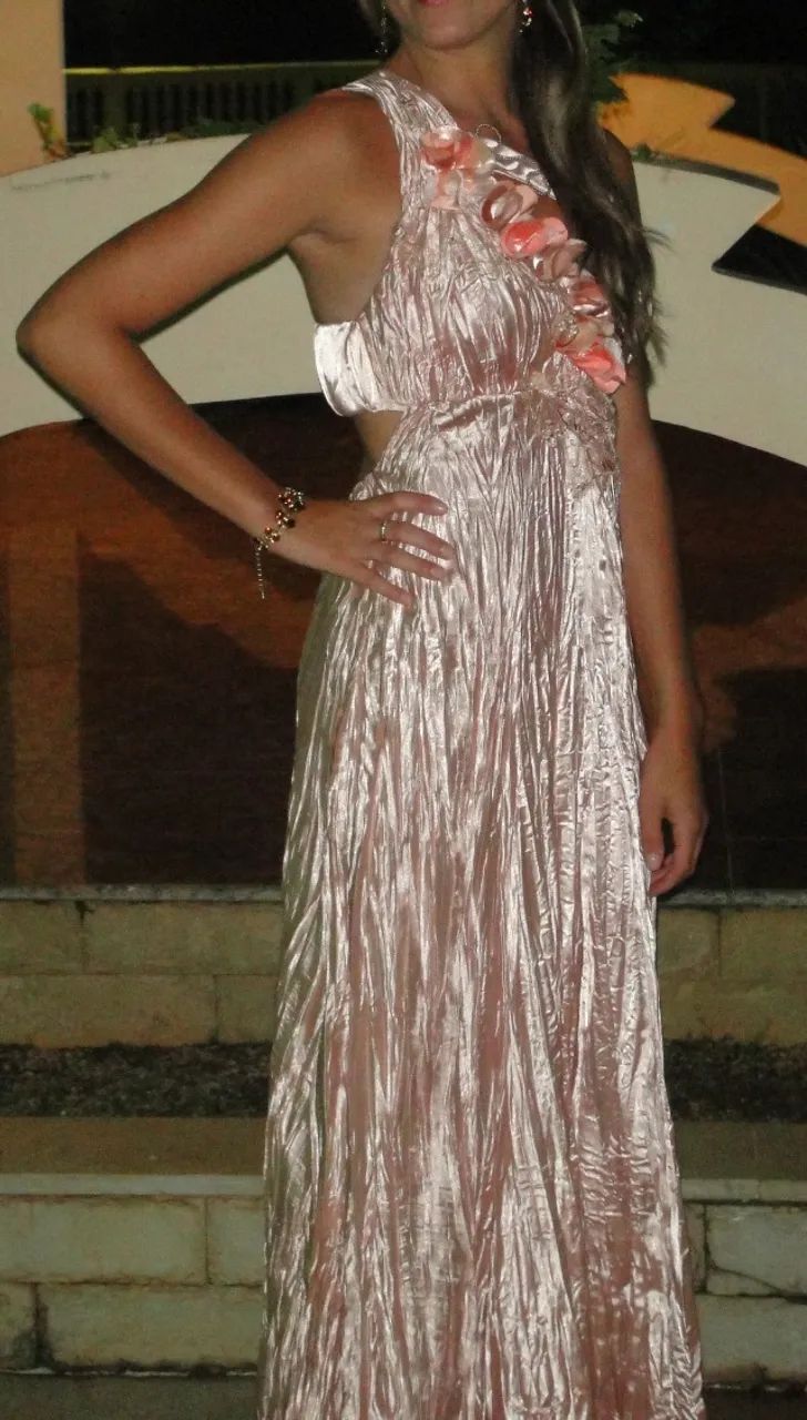 vestido de festa longo rosa - Foto 4