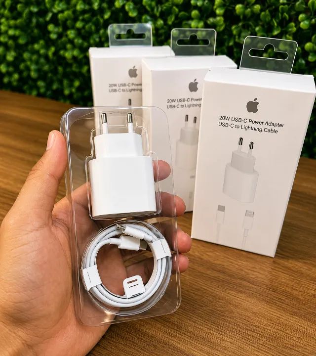Carregador 20W USB-C + Cabo Lightning - Carga Rápida para iPhone - Foto 3
