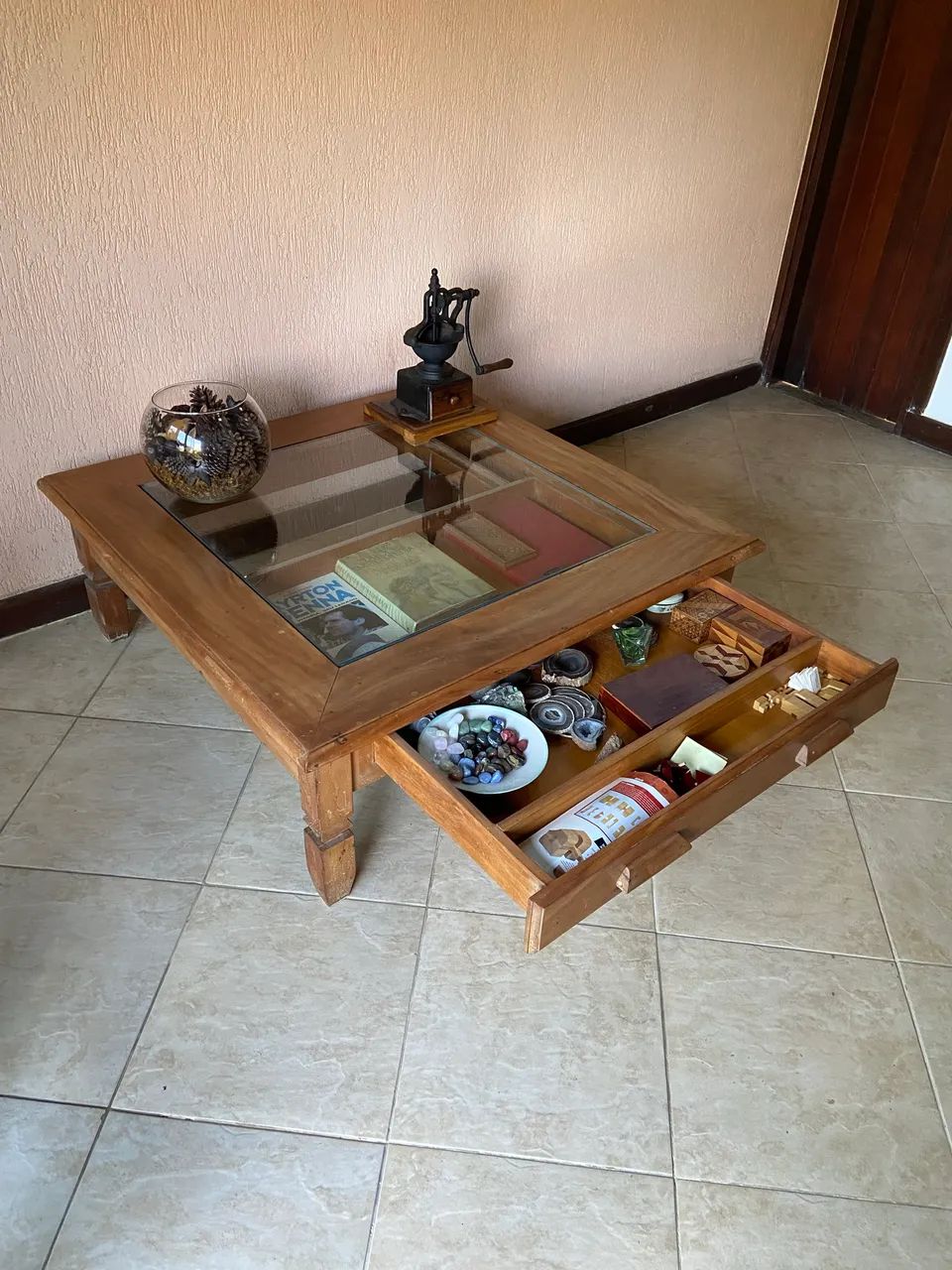 Mesa de centro - madeira maciça - Foto 5