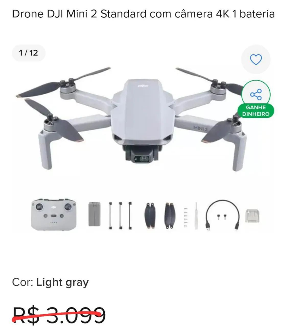 Drone Dji Mini 2 Completo - Foto 3