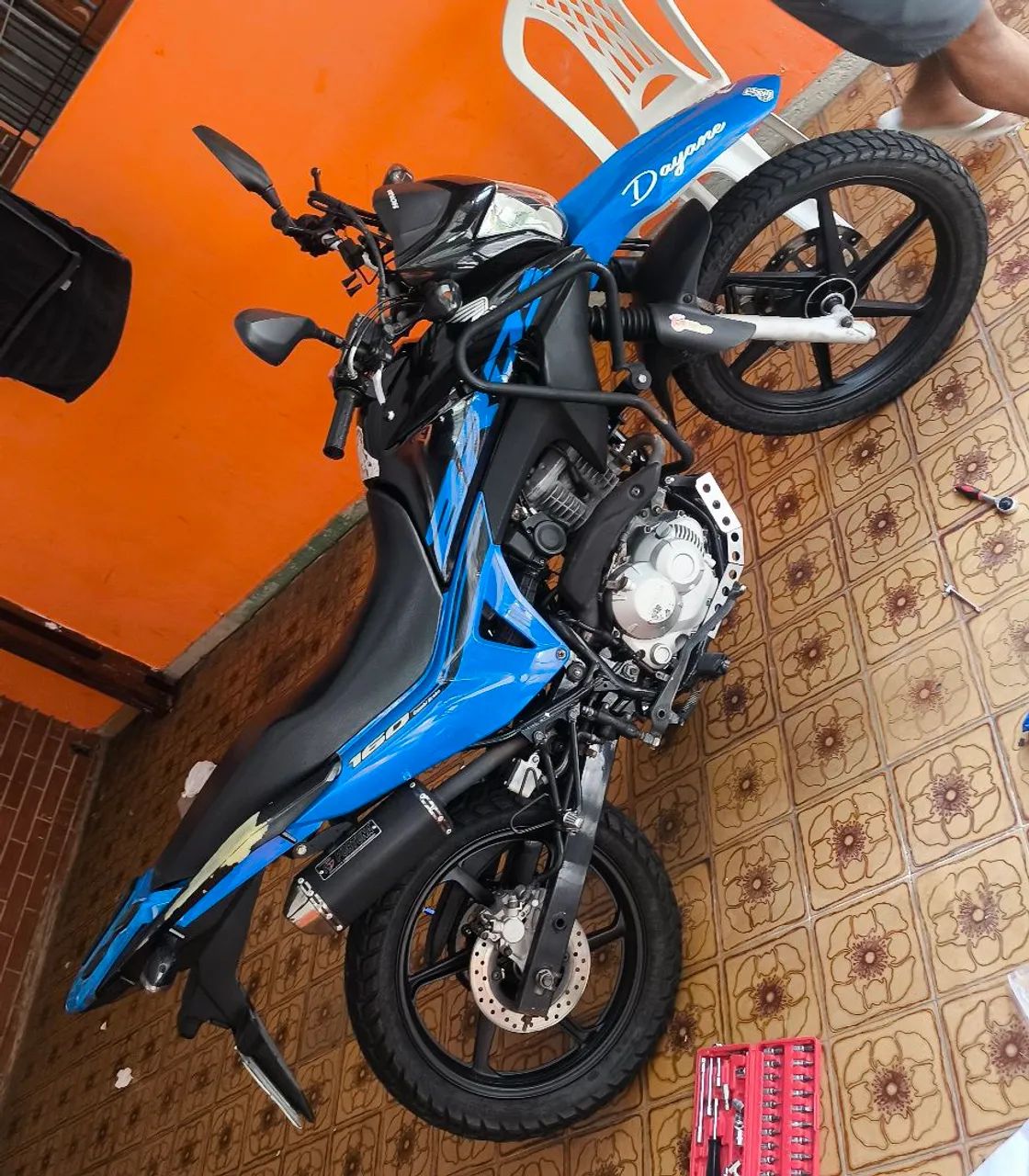 Bros 160 2018 azul  - Foto 4
