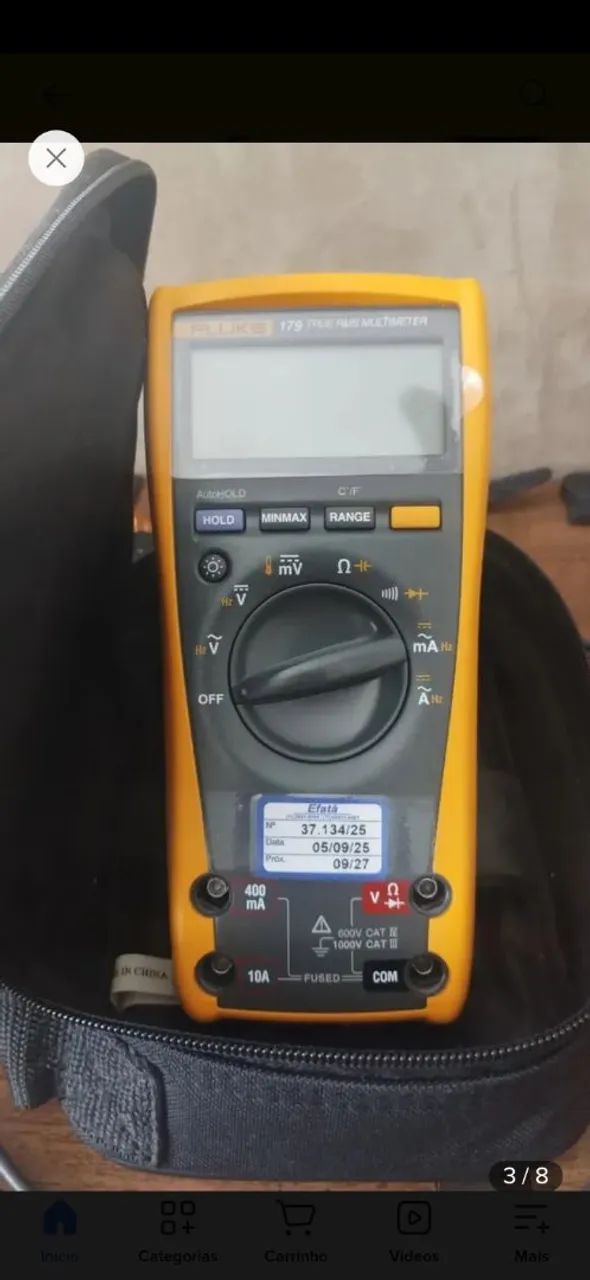 Multímetro Digital Fluke 179 True-RMS Calibrado RBC