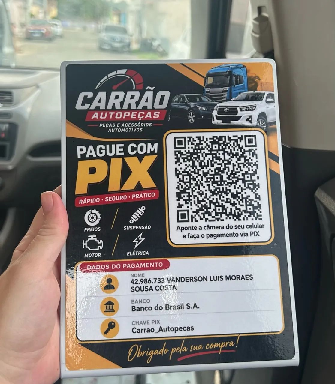 Placa Pix QRcode - Foto 2