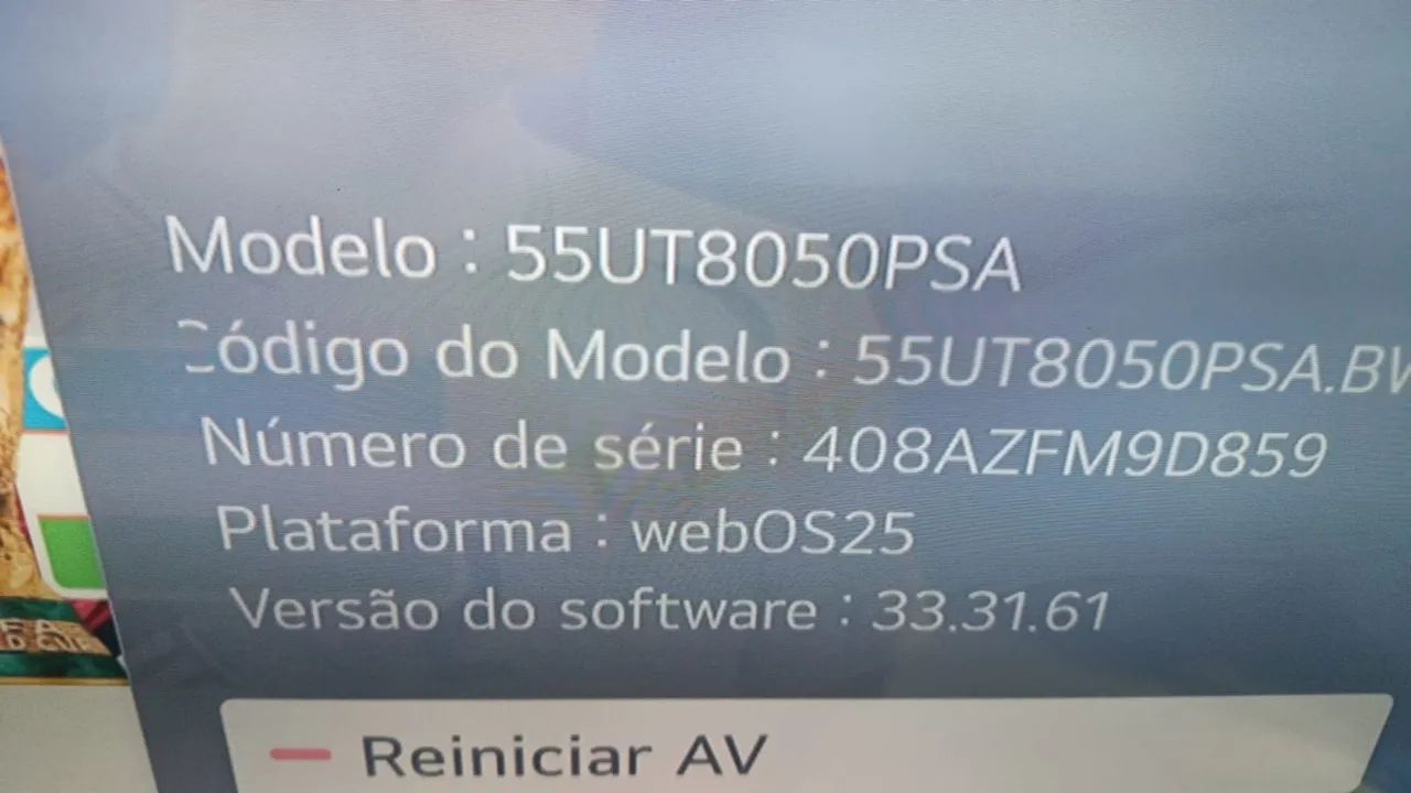Smart TV LG 55 polegadas 4K UHD - Modelo 55UT8050PSA - Foto 3