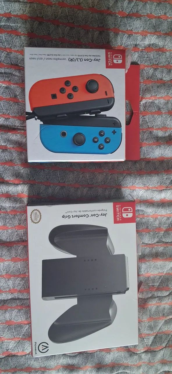 Joy-Cons Extras e Joy-Con Comfort Grip