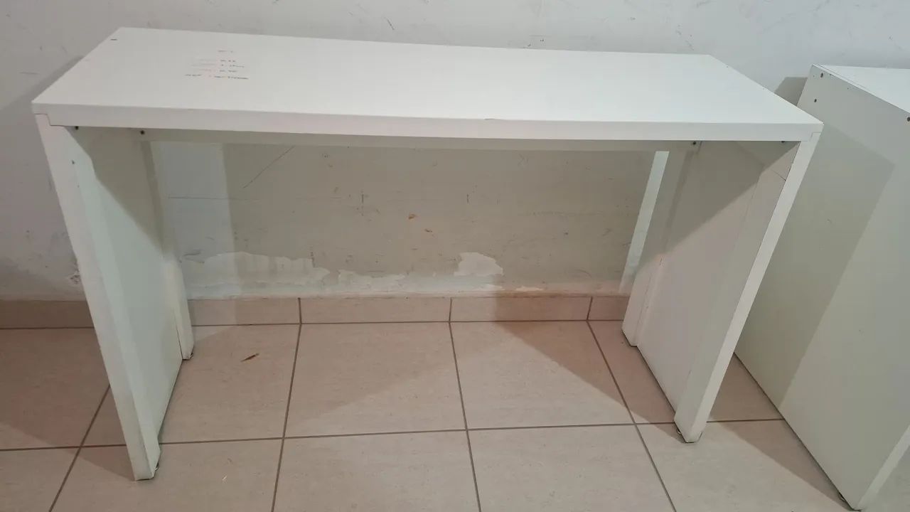 Mesas MDF BRANCA de escritorio - Foto 2