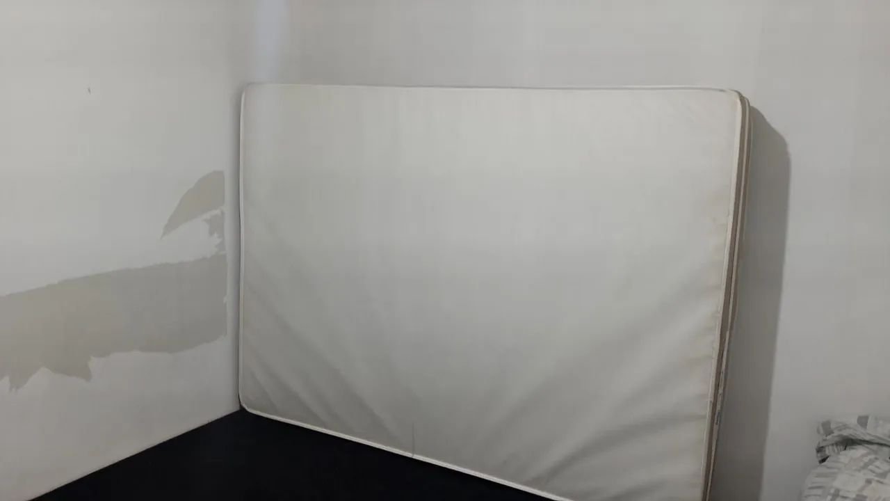 Colchão e base cama box 