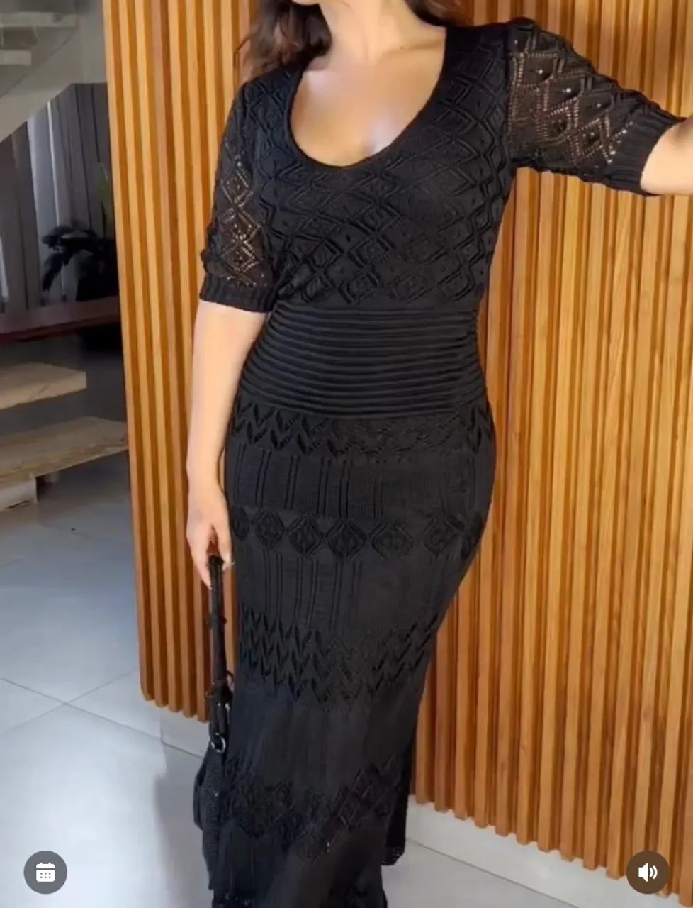 Vestido tricô 