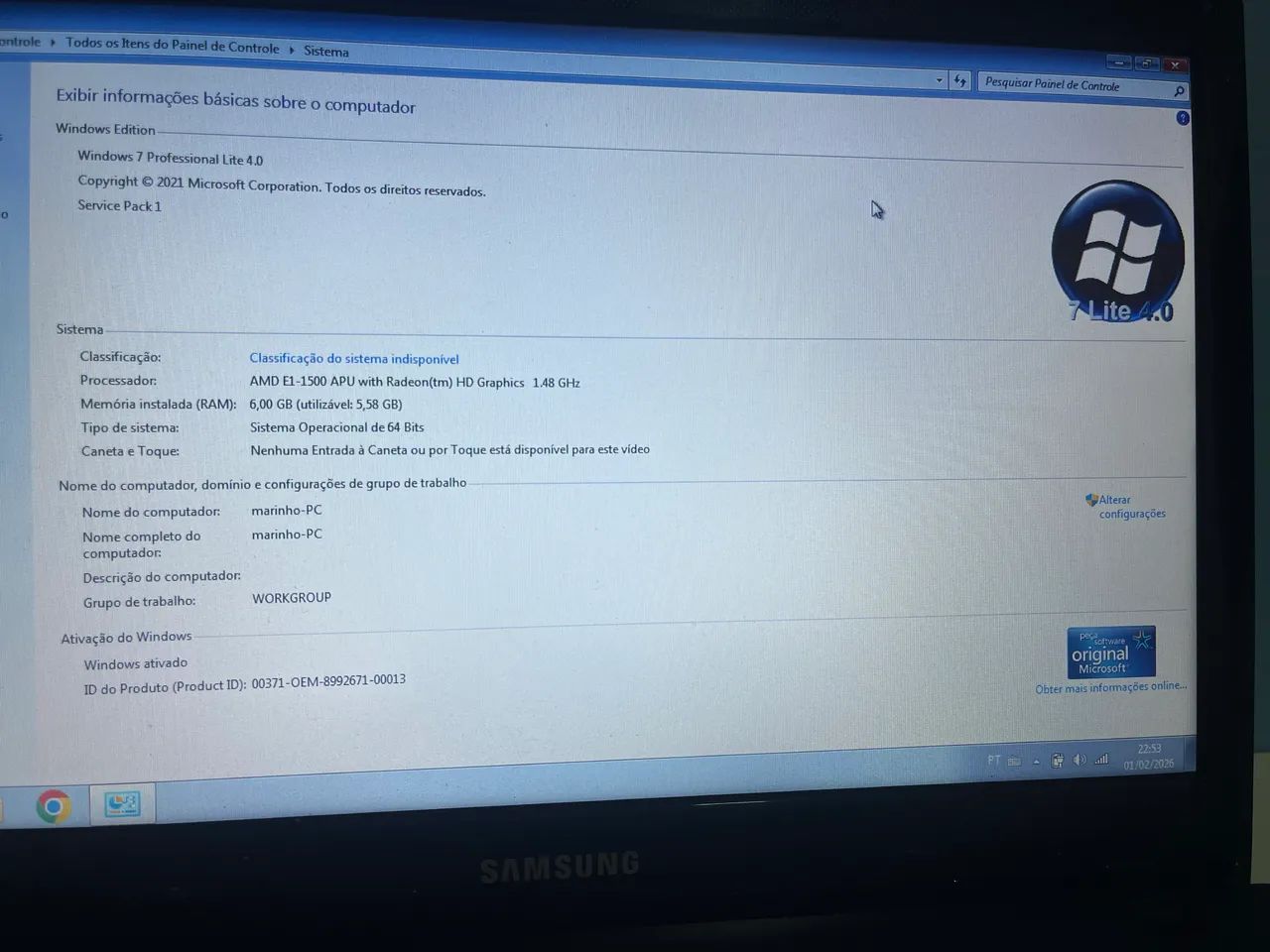 Notbook Samsung  - Foto 4