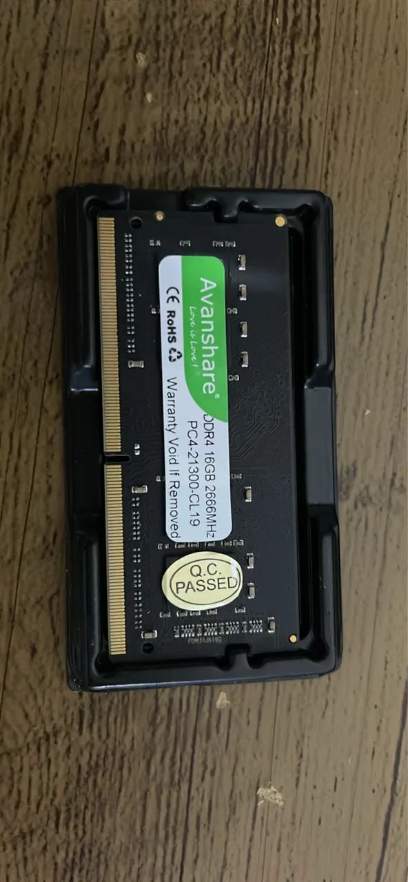Memória ram 16gb para notebook