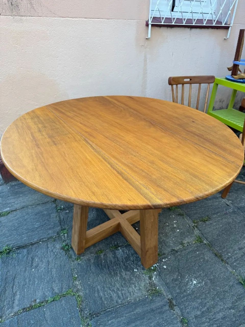 Mesa de jantar redonda com ou sem duas cadeiras  - Foto 2