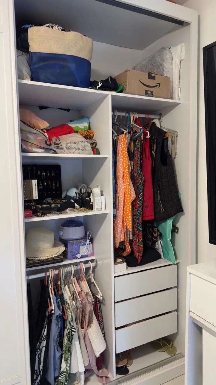 GUARDA-ROUPA CASAL EUROPA TRIUNFO COM ESPELHO - IMPECÁVEL - Foto 2